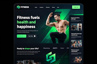 do fitness, wellness website design, gym, nutrition, workout, healthcare website