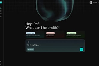 develop a fullstack web app with ai integration