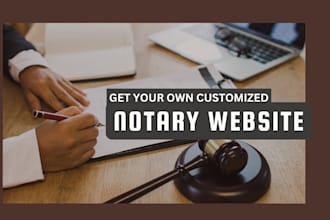 design a professional notary website with fast delivery and easy booking