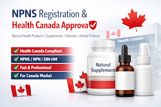 register your product for npns canada and obtain health canada approval