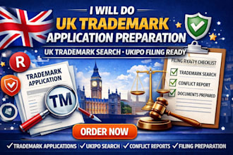 do UK trademark application preparation UK trademark search ukipo filing ready