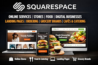 build a squarespace website online store for online services