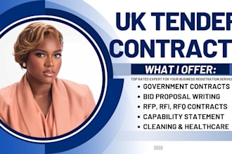 win UK construction tender, cleaning, IT provider, security, bid proposal, rfp