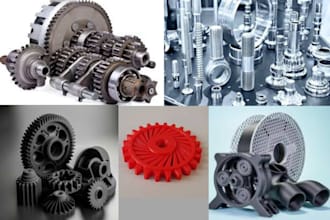 custom cad model mechanical parts for 3d printing cnc machining and fabrication