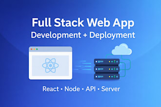 develop and deploy full stack web apps with devops support