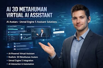 build ai powered metahuman assistant unreal engine 5, 3d human ai avatar