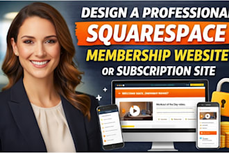 set up squarespace membership website or subscription site, fix squarespace