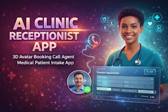 ai clinic receptionist 3d avatar booking call agent medical patient intake app