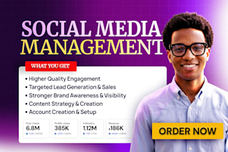 be your social media manager, content creator and content strategist