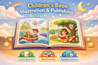 children story book illustration canva kids story book design ebook illustration
