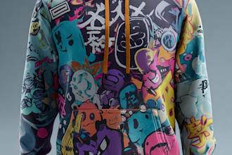 do custom hoodie design or clothing design