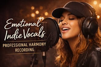 be your female rock singer for hard indie rock songs