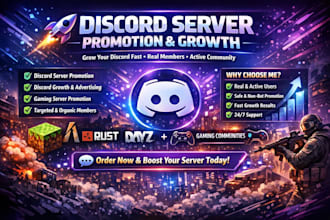 discord server promotion, discord growth, gaming promotion, discord advertising