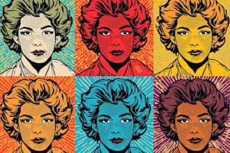 draw vector pop art illustration