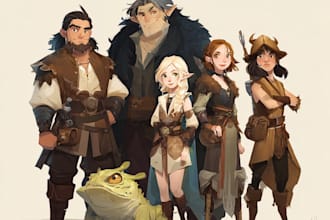 dnd character art and dnd character art