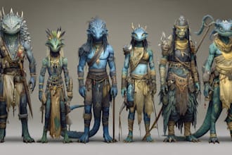 fantasy art creatures and characters