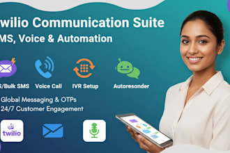 build twilio SMS, bulk SMS, voice call, IVR and autoresponder