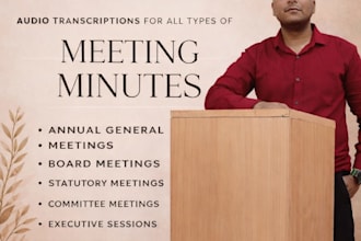 convert audio recording into meeting minutes