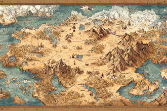 make maps for tabletop, boardgames and artwork for books