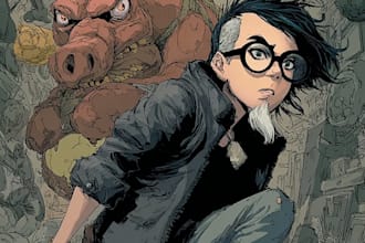 comic book illustration with comic book illustrator