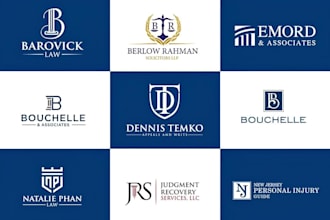 do minimalist law, law, attorney, legal, lawyer, law firm logo design