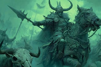 create warhammer style dark fantasy art