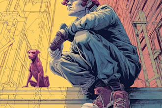 comic book illustration with comic book illustrator