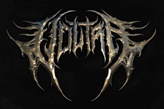 design a custom metal logo with fast delivery