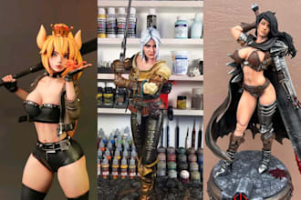 3d print and paint 3d model miniature painting warhamer40k tabletop boardgame