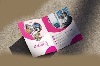 design professional business and menu flyers