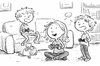 draw cute children comic cartoon in this style