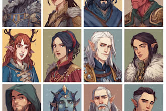 illustrate a fancy dnd character art