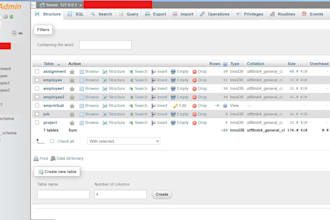 create mysql, phpmyadmin, and mongodb database solutions