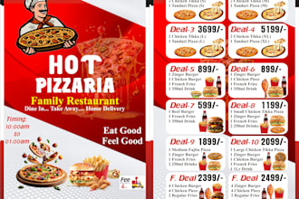 design best and eye catching design for your restaurant