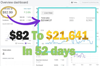 optimize shopify to start getting sales