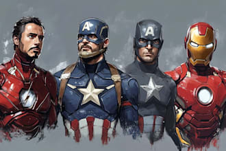 superhero comic page superhero character for comics