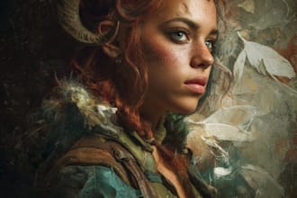 paint a realistic or fantasy portrait