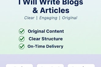 write blogs and articles to spread awareness