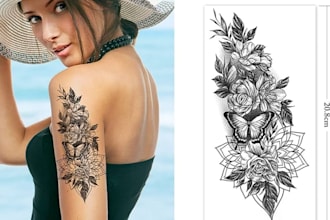 custom hand lettering, calligraphy, typography, tattoo logo