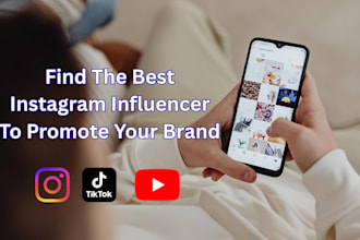 research and find the best instagram influencer