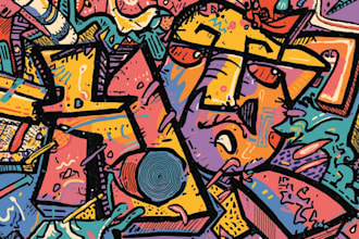 do illustration expresionism art, graffity, abstract