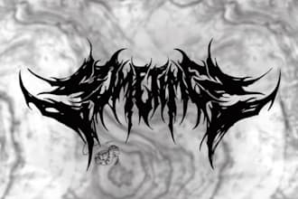 create a dark and edgy metal logo for you