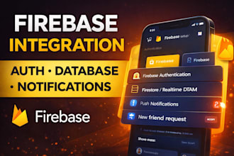 integrate firebase into your app with auth and database