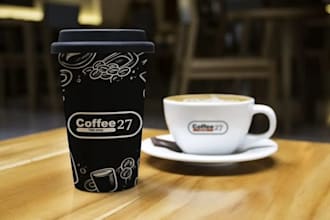professional paper cup design coffee cup tea cup beverage cup design