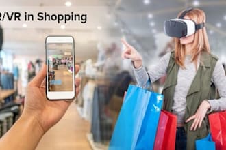 build 3d ar shopping apps, virtual reality VR or mixed reality mr shopping apps