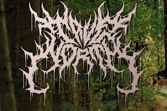create a high resolution metal logo for banners