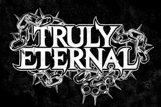 forge a cold, industrial mechanical metal logo
