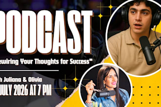 design eye catching podcast thumbnail