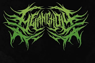 design a modern metal logo for todays music scene