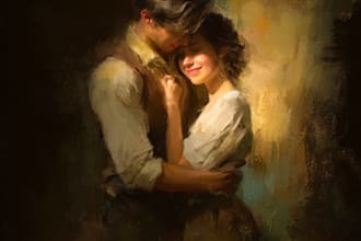 draw couple portrait illustration